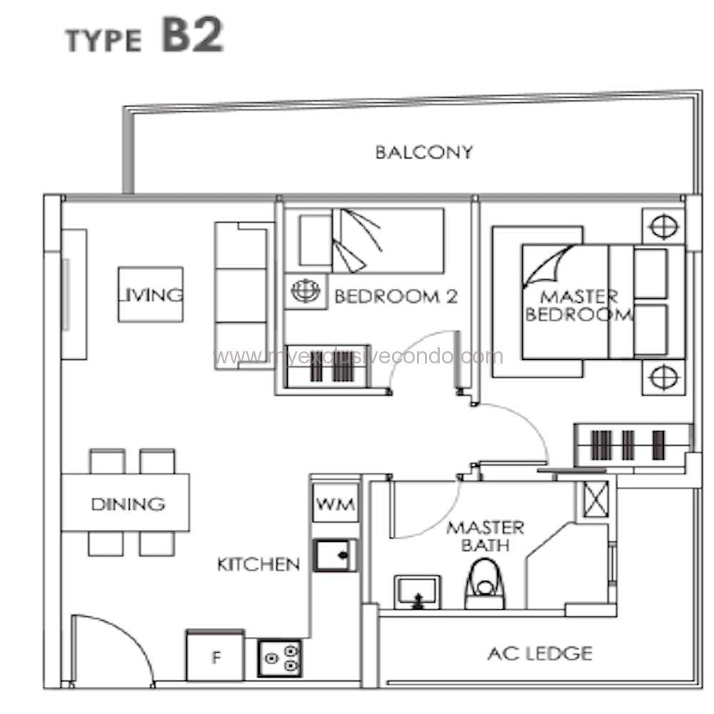 New Launch Property Singapore - Bently Residences - Type B2