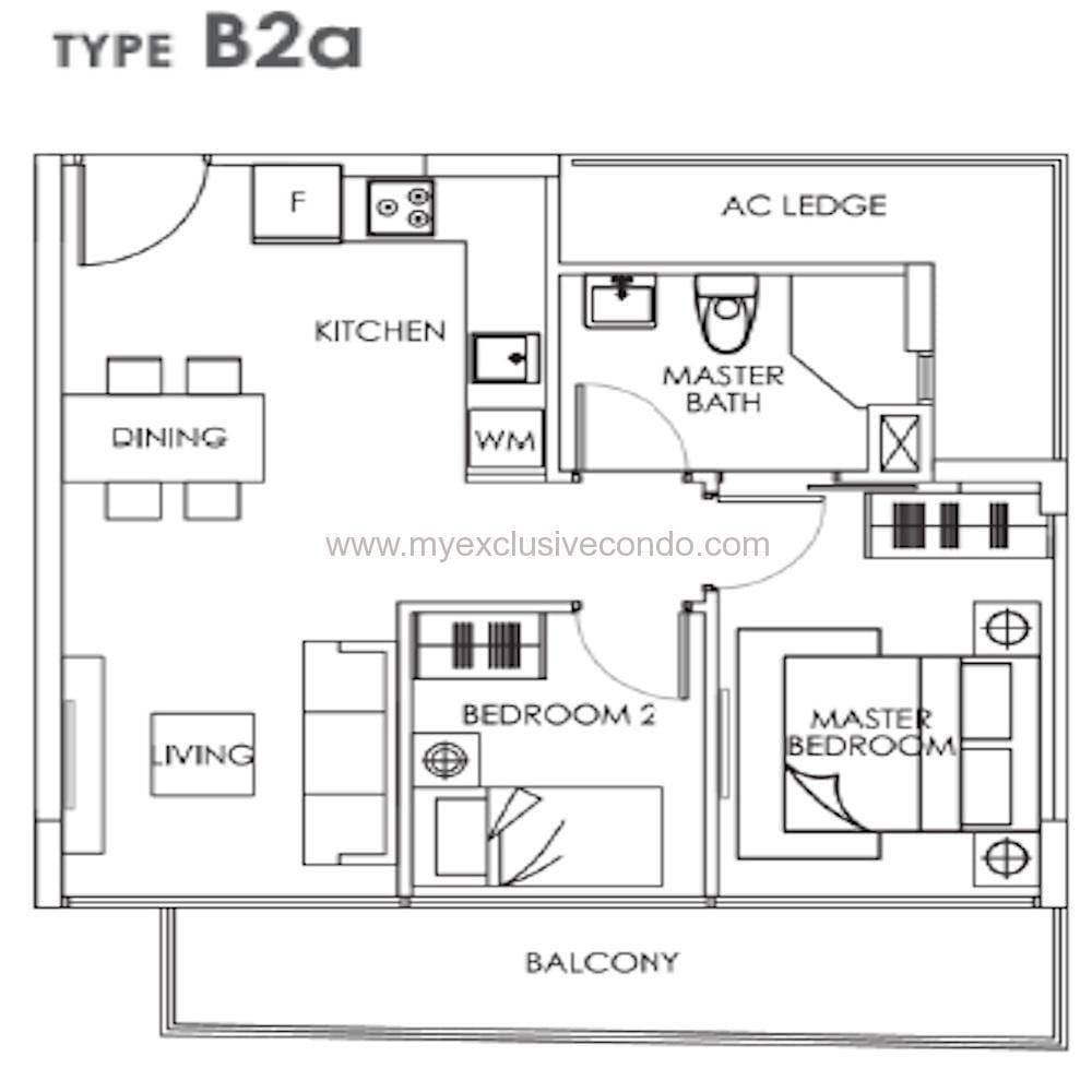 New launch Condo Singapore - Bently Residences - Type B2a