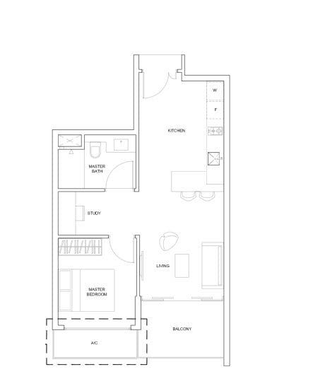 New launch - Nine Residences - 1 Bedroom + Study