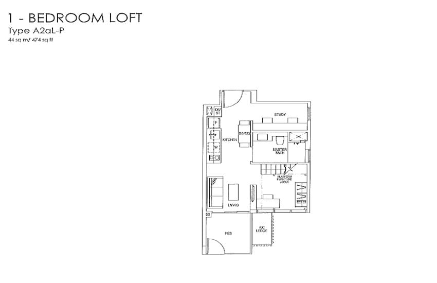 New Launch - Sims Urban Oasis - 1 Bedroom Loft