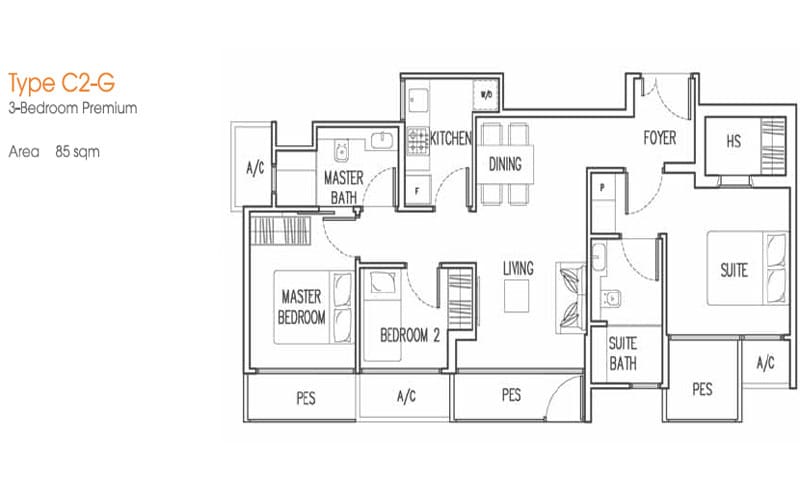 Trilive - Floorplan - 3 Bedroom Premium