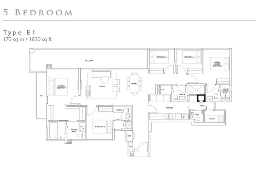 Robin Residences - 5 Bedroom (E1)