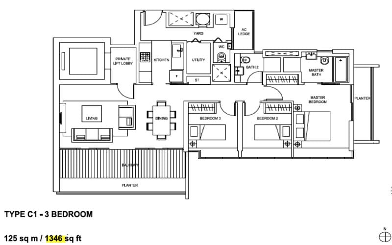 Skyline Residences - 3 Bedroom