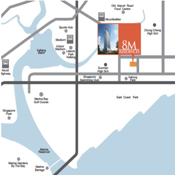 8M Residences - Location Map