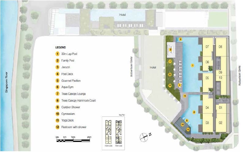 Up @ Robertson Quay - Site Plan