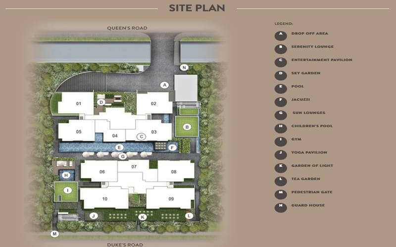 The Asana - Site Plan