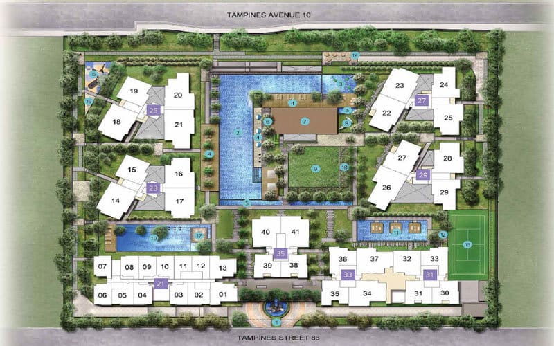 The Santorini - Site Plan