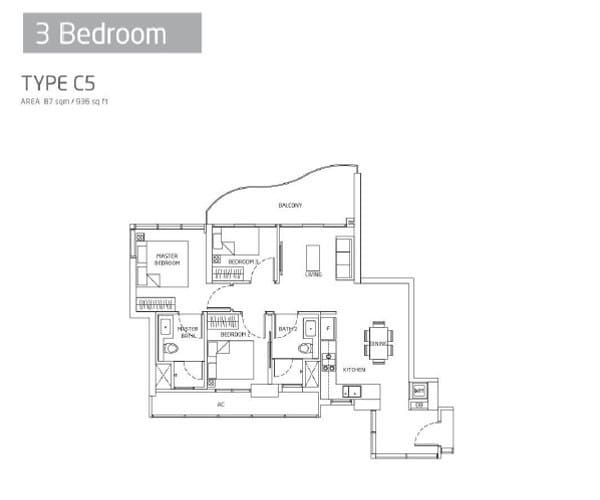 Queens Peak - Floorplans - 3 Bedroom