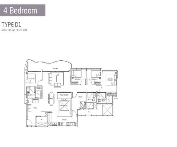 Queens Peak - Floorplans - 4 Bedroom