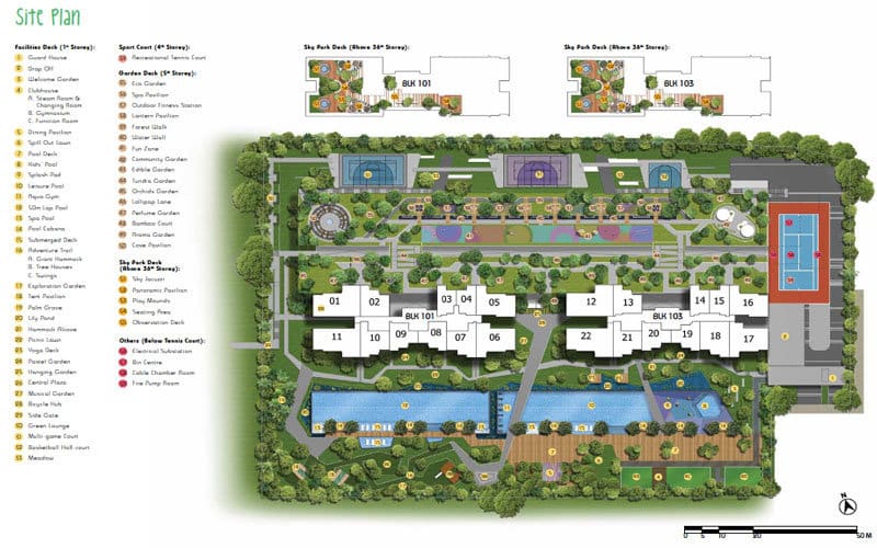 Parc Riviera - Siteplan