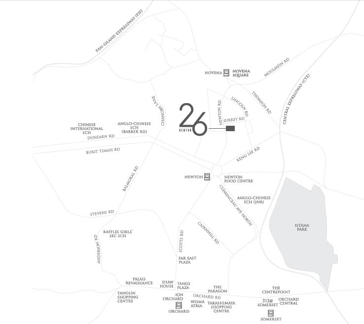 26 Newton - Location Map