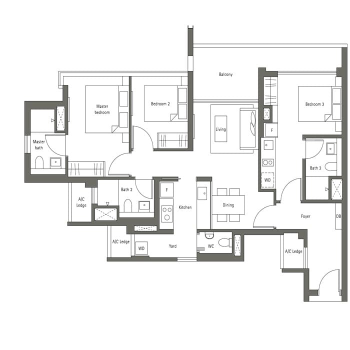 3-Bedroom Dual Key