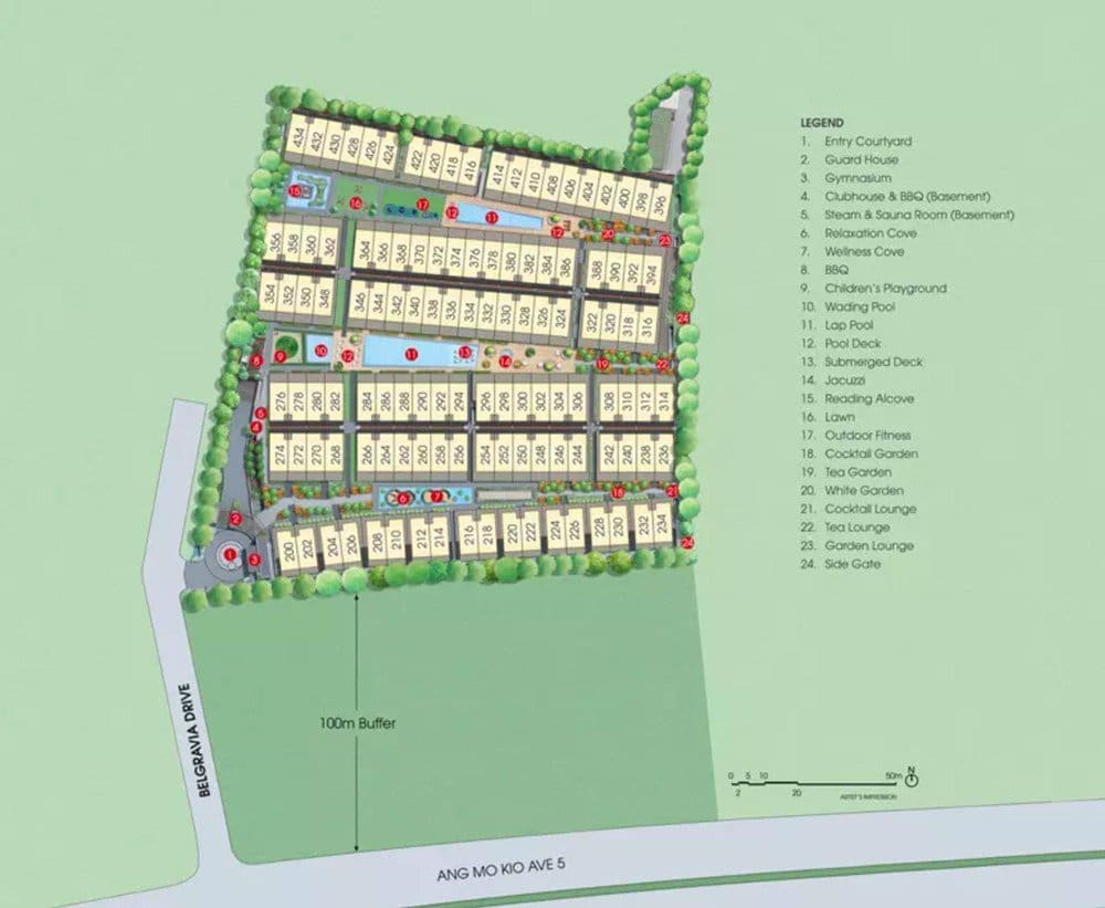 Belgravia Villas - Location Map