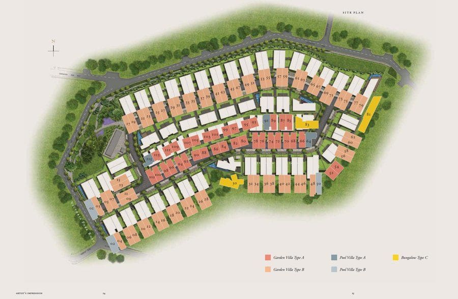 Site Plan of Victoria Park Villas