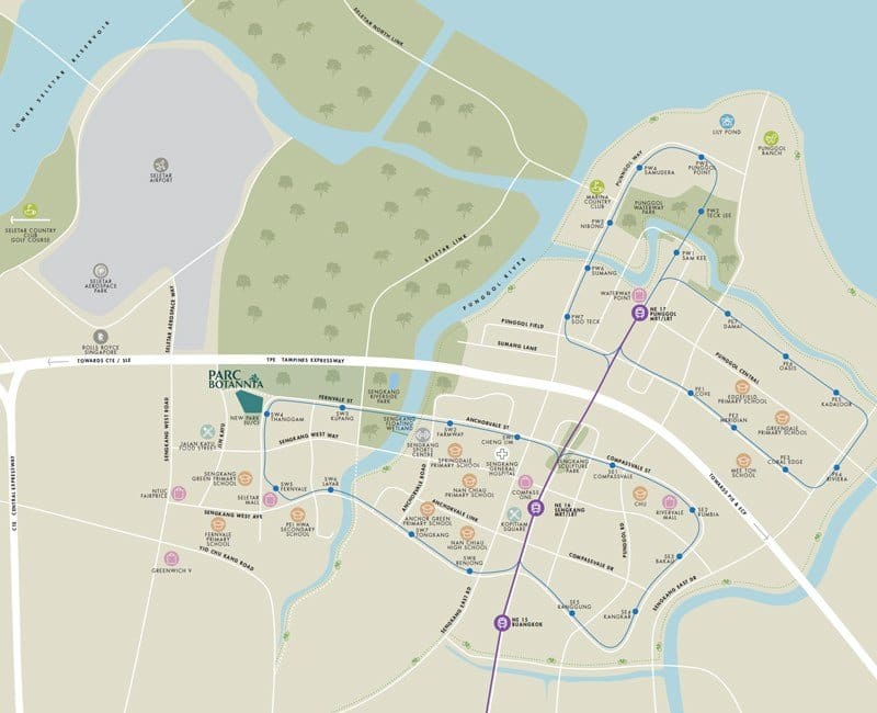 Parc Botannia -Location Map