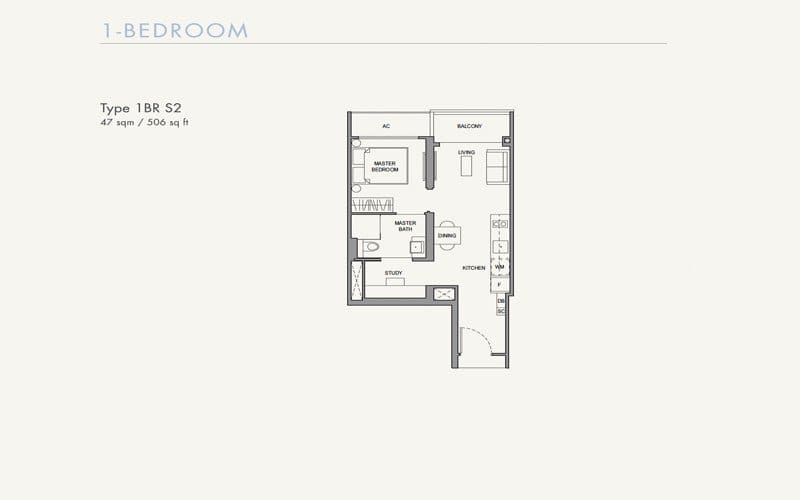 Parc Botannia -Floorplans - 1 Bedroom