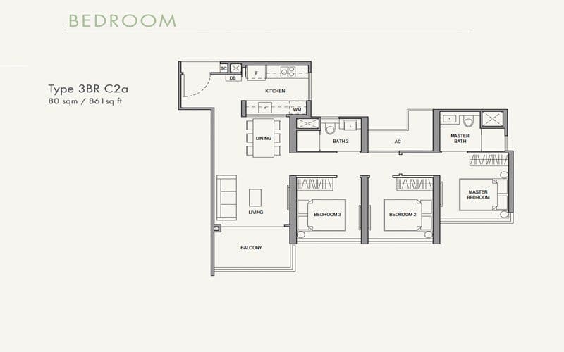 Parc Botannia - Floorplans - 3 Bedroom