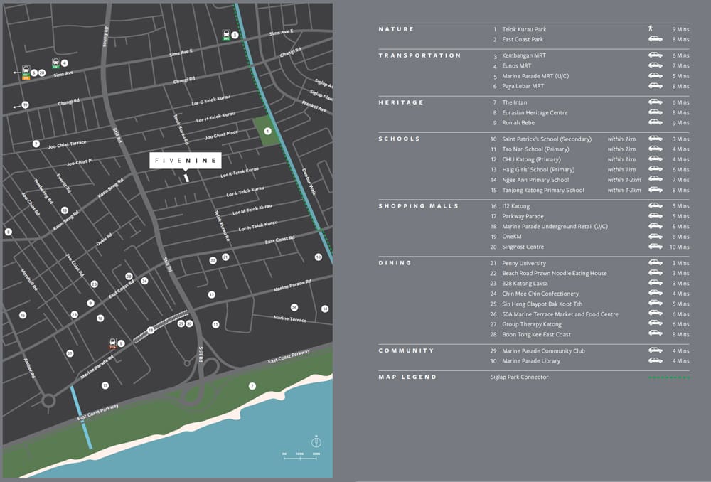 Location Map of FiveNine