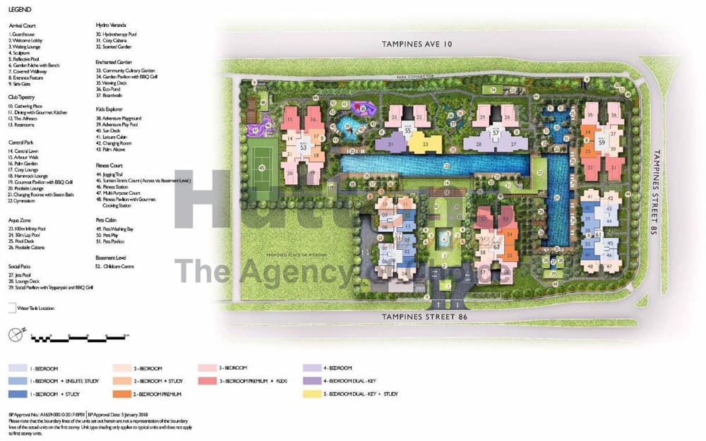 Siteplan of The Tapestry @ Tampines