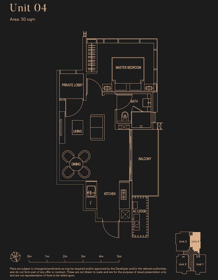 8 Hullet - Floorplan - 1 Bedroom