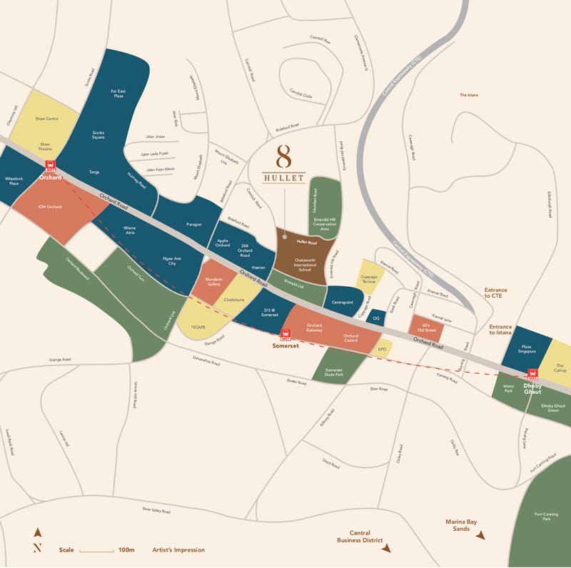 8 Hullet - Location Map