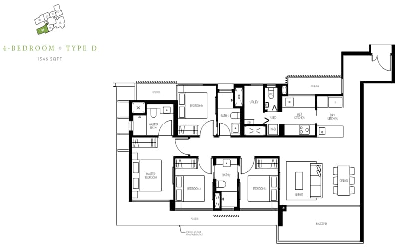 Amber 45 - Floorplan - 4 bedroom