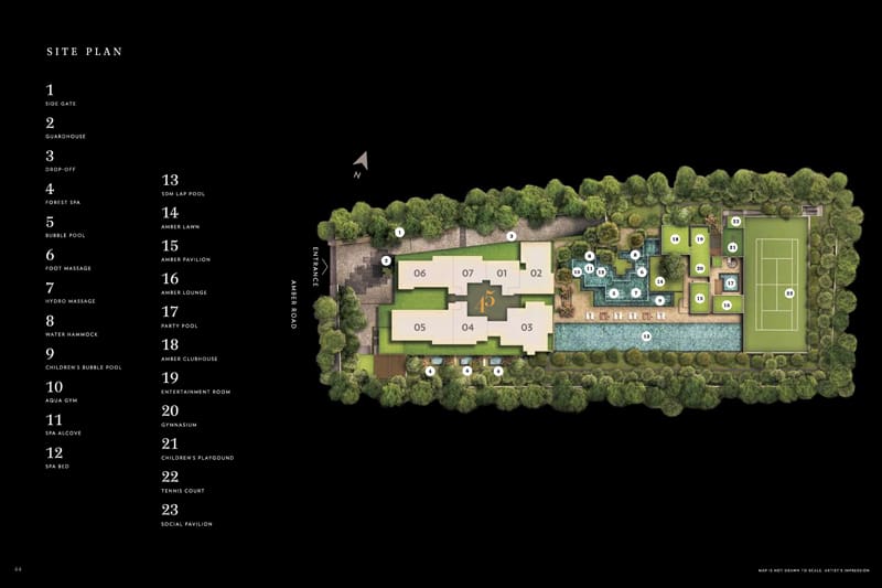 Siteplan of Amber 45