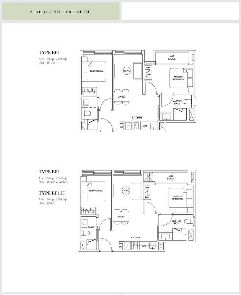 Sixteen35 - Floorplan - 2 Bedroom Premium