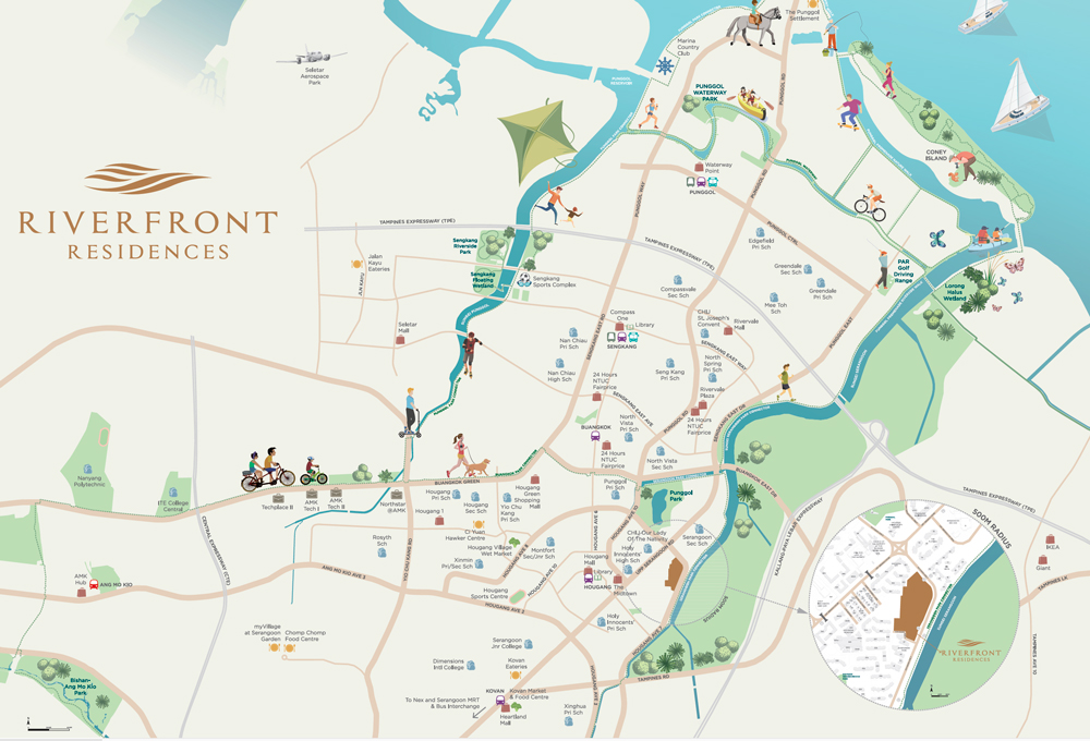 Rivercove Residences - Location Map
