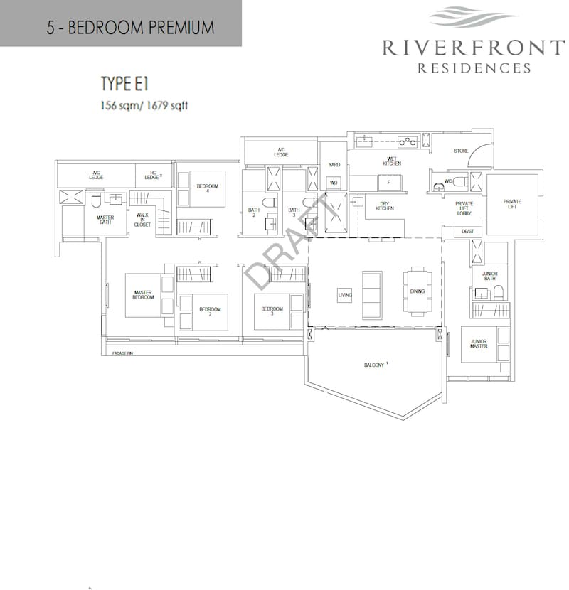 Riverfront Residences - 5 Bedroom