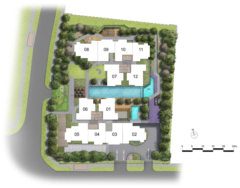 Mont Botanik Residence - Siteplan