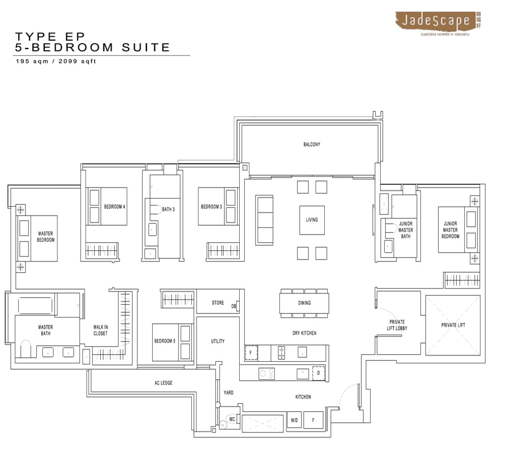 Jadescape - Floorplan - 5 Bedroom