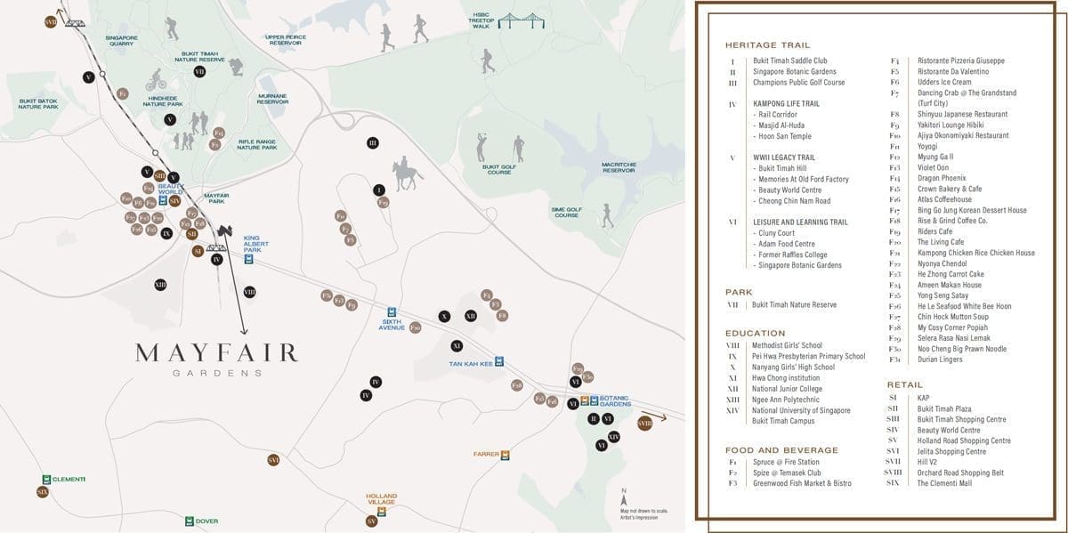 Mayfair Gardens - Location Map