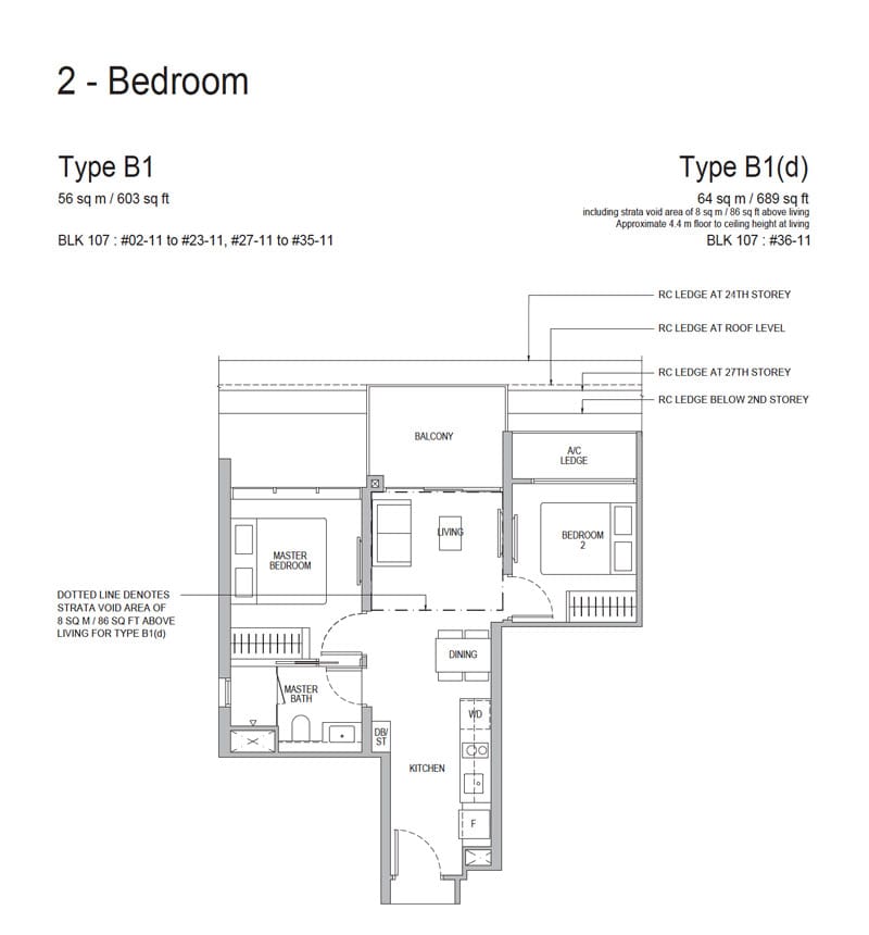 Whistler Grand - Floorplan - 2 Bedroom