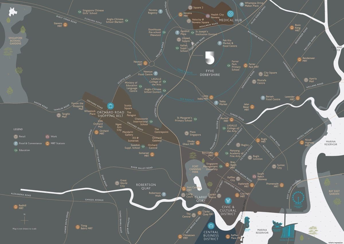 Fyve Derbyshire - Location Map