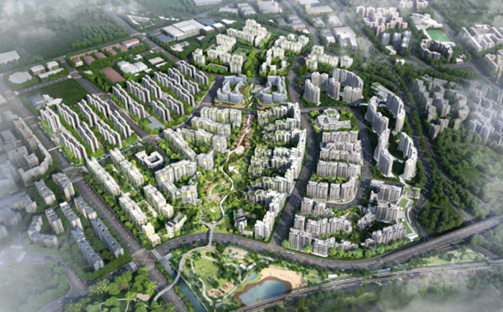Artist's Impression of Tampines North from HDB