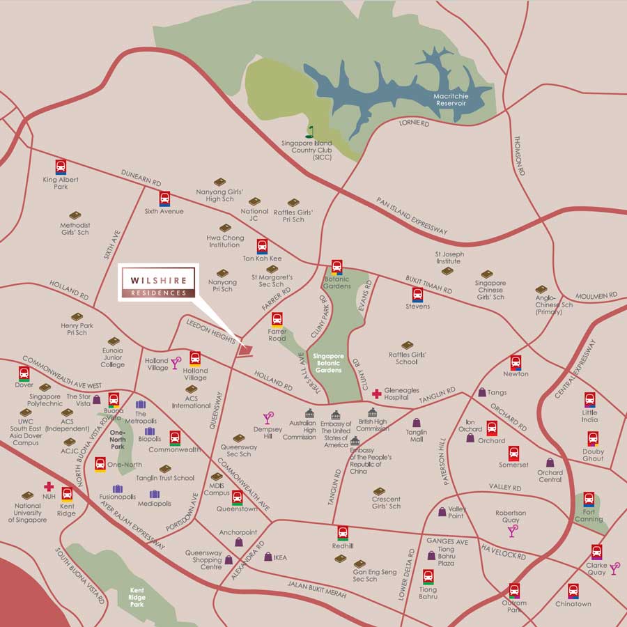 Wilshire Residences - Location Map