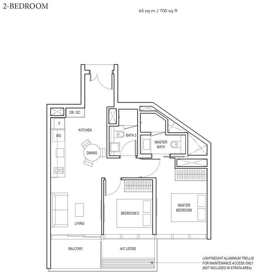 Amber Park - Floorplan - 2 Bedroom