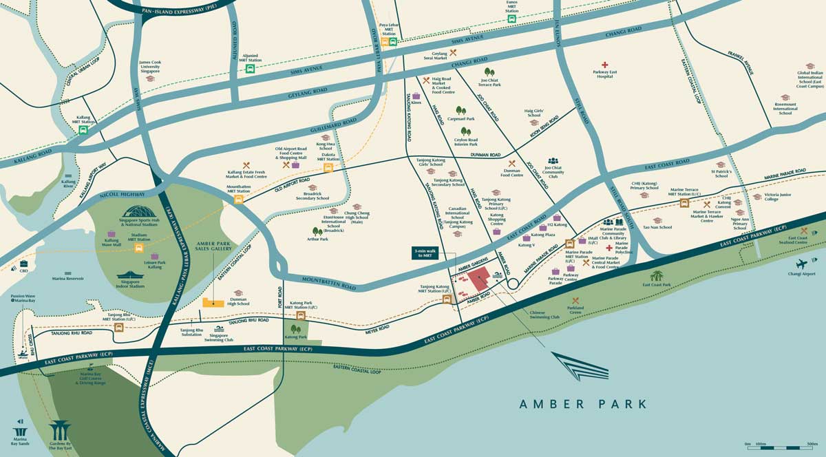 Amber Park - Location Map