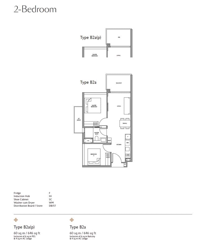 Fourth Avenue Residences -Floor plan - Two Bedroom