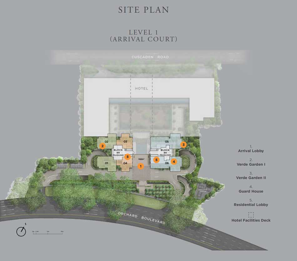 Site Plan of Boulevard 88