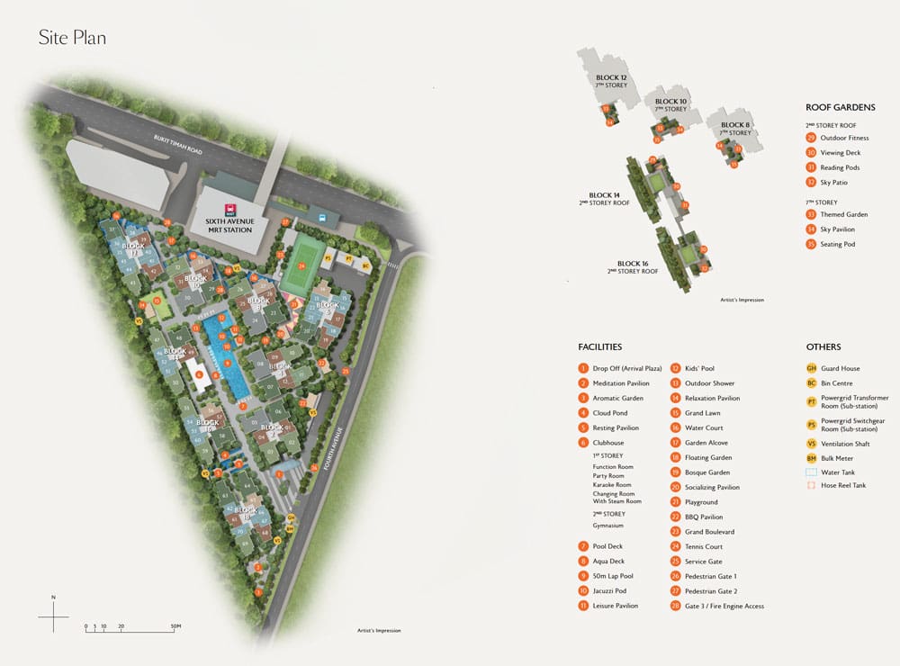 Site Plan of Fourth Avenue Residences