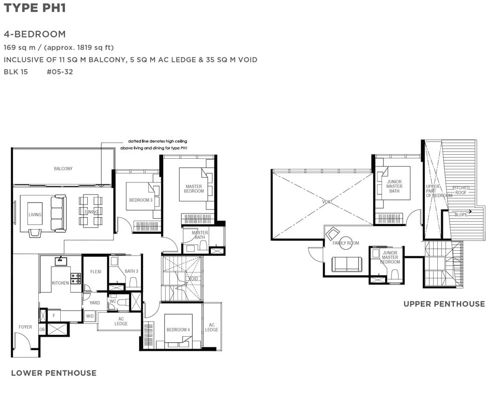 The Gazania - 4 Bedroom Penthouse - Floor Plan