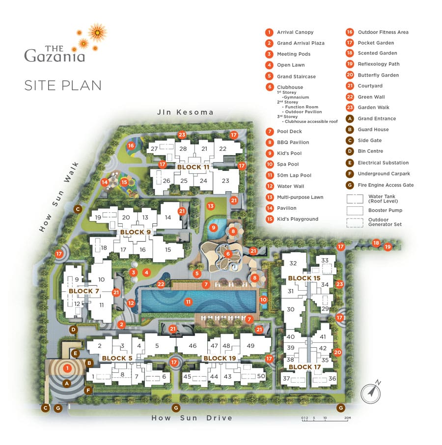 The Gazania - Site Plan