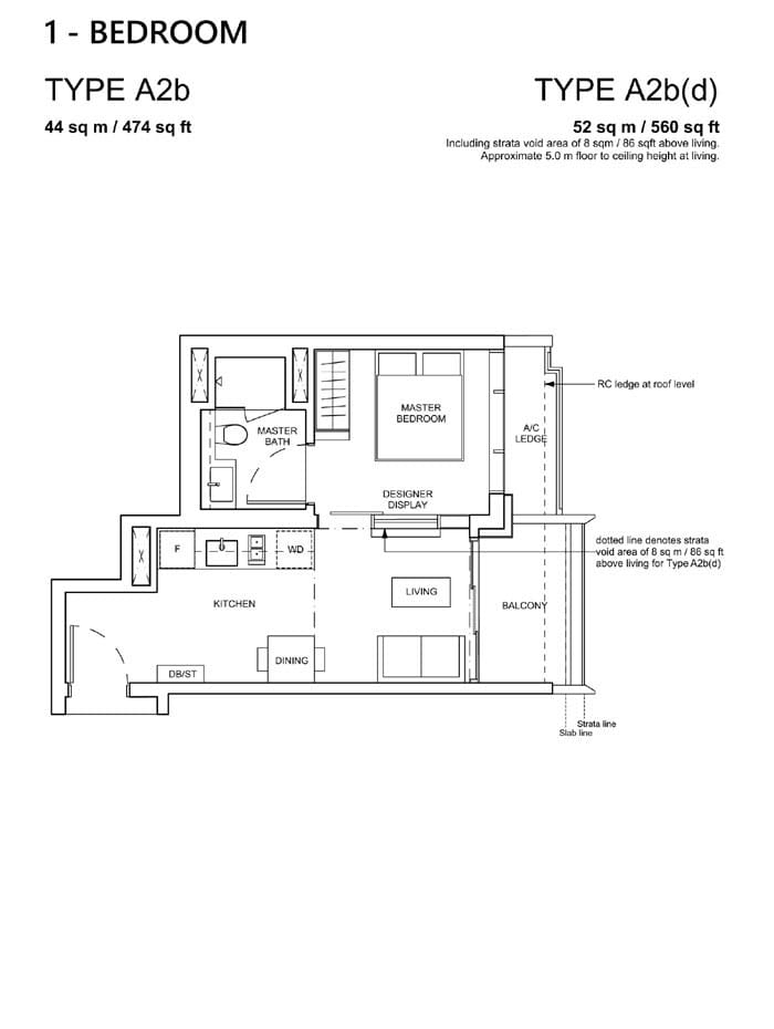 Haus On Handy - Floor Plan - 1 Bedroom