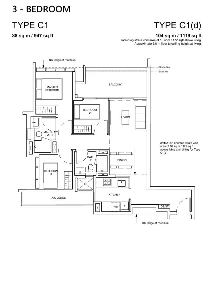 Haus On Handy - Floor Plan - 3 Bedroom