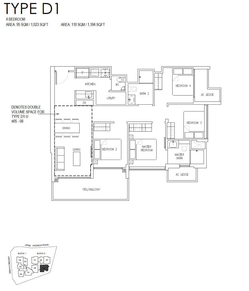 Lattice One - Floor Plan - 4 Bedroom