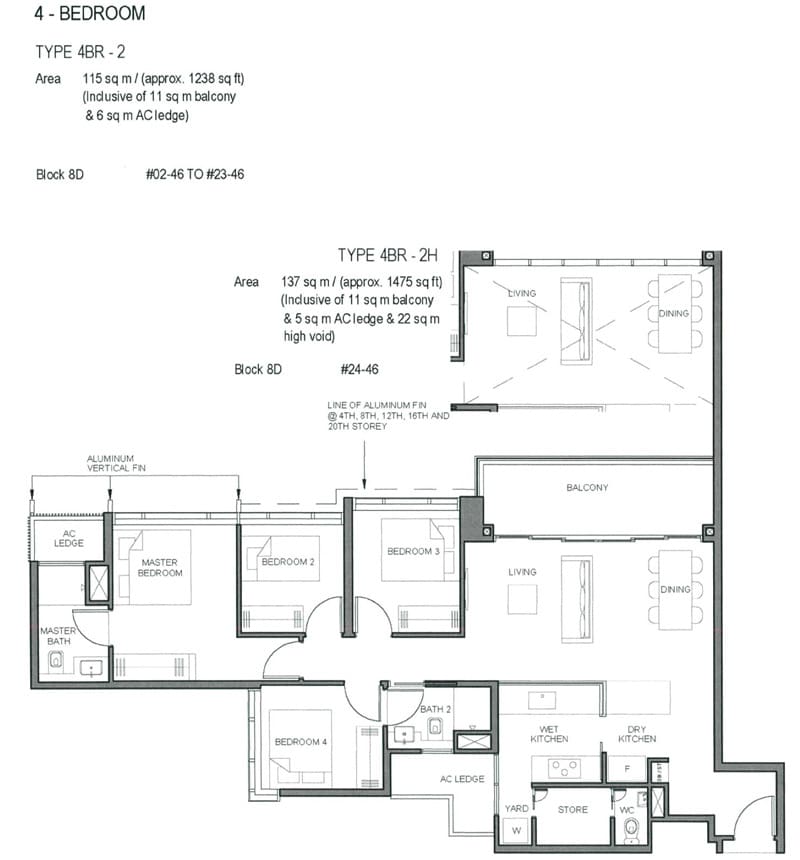 Parc Clematis - Floor Plan - 4 Bedroom