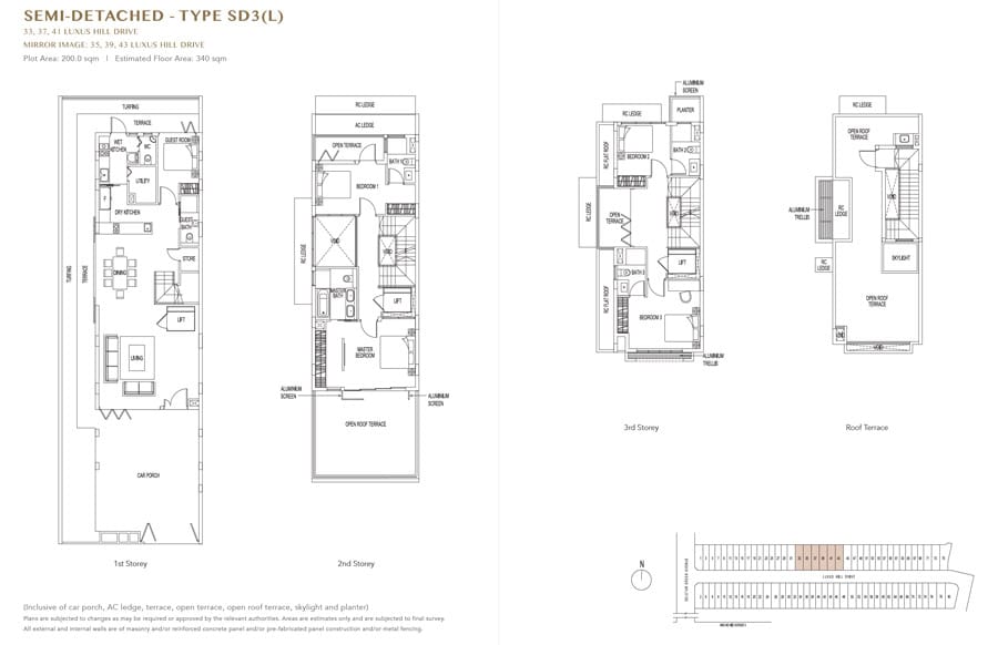 Luxus Hills - Floor Plan - Semi Detached