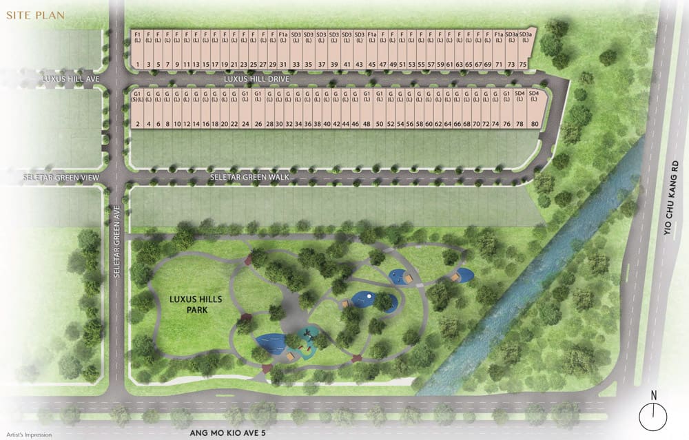 Site Plan - Luxus Hills